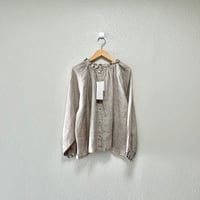 タグ付き未使用品 / blue willow リネンフリルギャザーブラウス