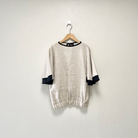 ito fukuoka volume sleeve linen tops