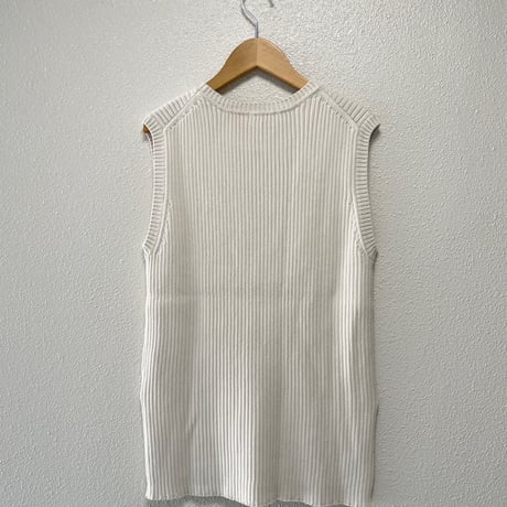 タグ付き未使用品 / IENA  オーガニックコットンリブベスト