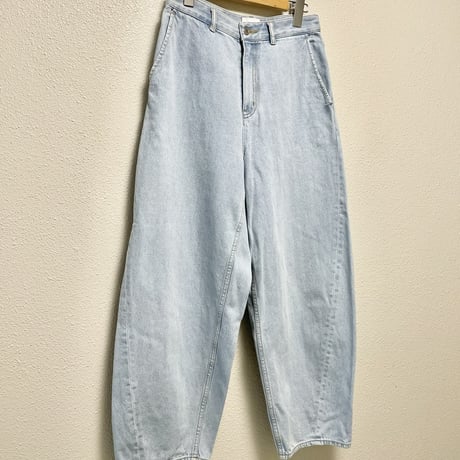 MACKINTOSH PHILOSOPHY カーブワイドデニムパンツ 【ブリーチ】