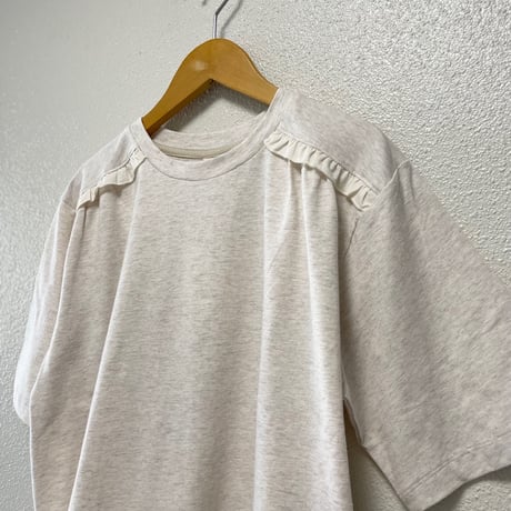【4色展開】select 肩フリルデザインカットソー