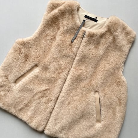 タグ付き未使用品 / 2025AW / vivapresto ファーベスト 【ベージュ】