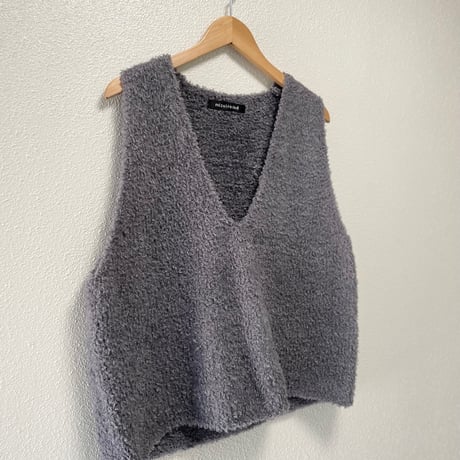 mizuiro ind ヘアリーVネックベスト