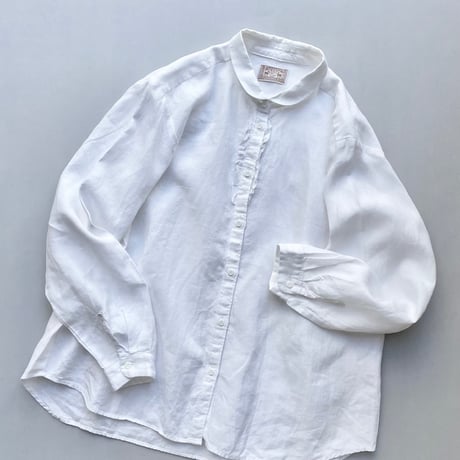 販売継続品 / 中川政七商店 手織り麻を使ったフリルシャツ