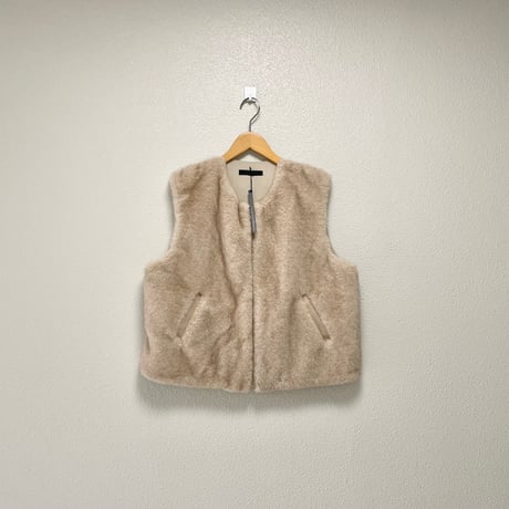 タグ付き未使用品 / 2025AW / vivapresto ファーベスト 【ベージュ】