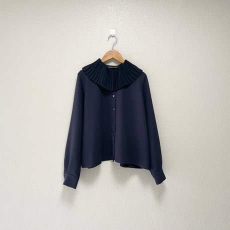2024AW / 人気完売品 mizuiro ind プリーツカラーシャツ