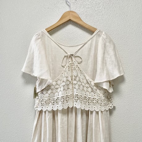 タグ付き未使用品 / ADIEU TRISTESSE レースビスチェ リネンワンピース