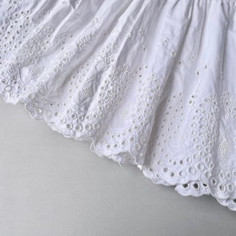 Spick & Span コットンエンブロイダリースカート