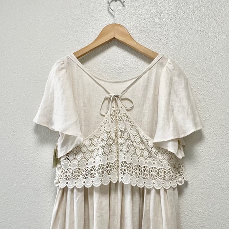 タグ付き未使用品 / ADIEU TRISTESSE レースビスチェ リネンワンピース