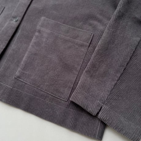 STAMP AND DIARY コットンコーデュロイ ノーカラージャケット
