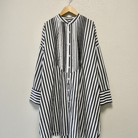 UNIVERSAL TISSU ナチュラルタイプライター クラシック ロングシャツ