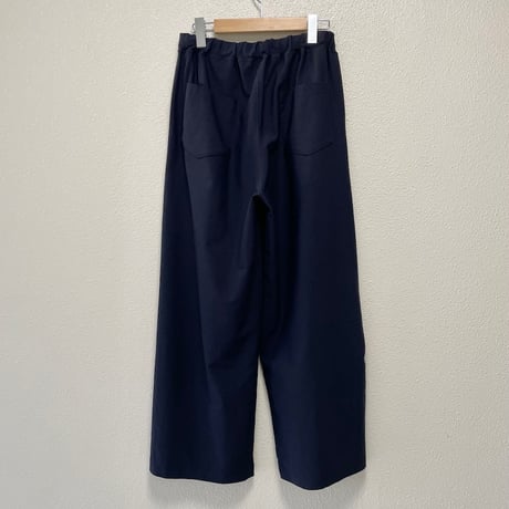 2023AW / grin ハーフトリコットコクーンパンツ【ネイビー】