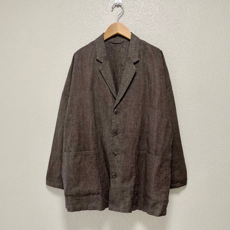 nest Robe リネンベンガラ墨汁ジャケット