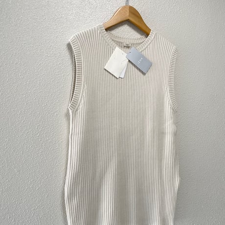 タグ付き未使用品 / IENA  オーガニックコットンリブベスト