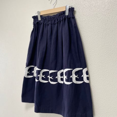 mina perhonen laundry go!  コットンリネン刺繍スカート