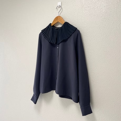 2024AW / 人気完売品 mizuiro ind プリーツカラーシャツ