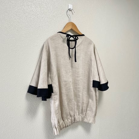 ito fukuoka volume sleeve linen tops