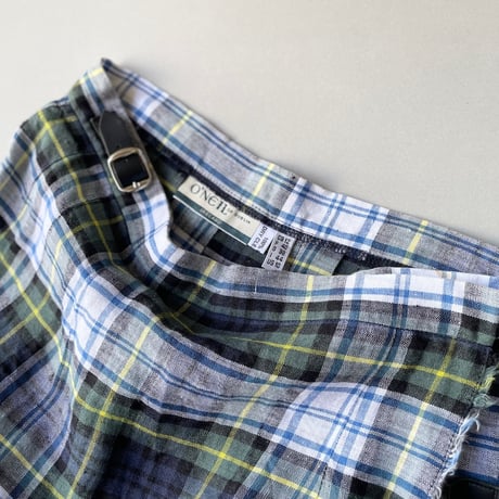 O'NEILof DUBLIN ミモレ丈 リネンキルトスカート