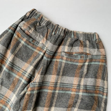 2023AW / nest Robe コットンヘビーツイル チェックキュロットパンツ