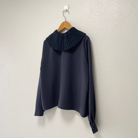 2024AW / 人気完売品 mizuiro ind プリーツカラーシャツ