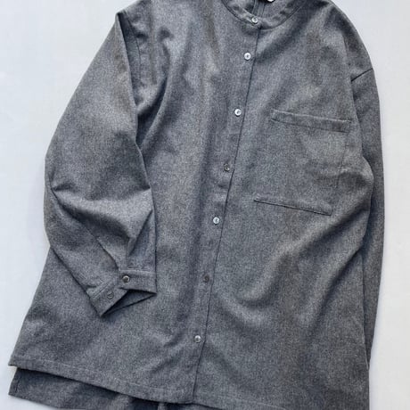 MidiUmi スタンドカラービッグシャツ