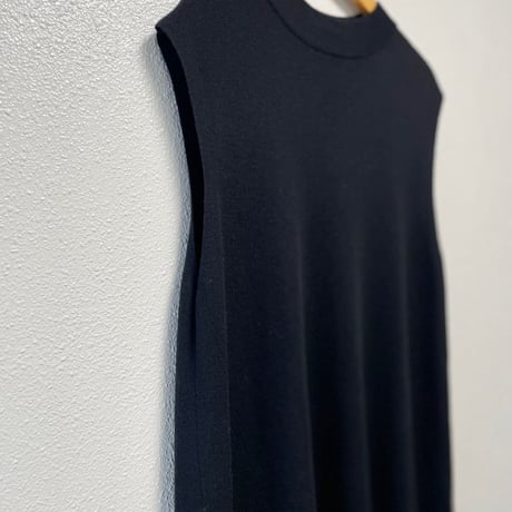 mizuiro ind ノースリーブニットワンピース【ブラック】