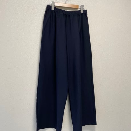 2023AW / grin ハーフトリコットコクーンパンツ【ネイビー】