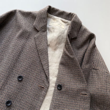 nest Robe ウールコットン ガンクラブチェックジャケット