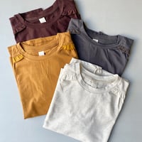 【4色展開】select 肩フリルデザインカットソー