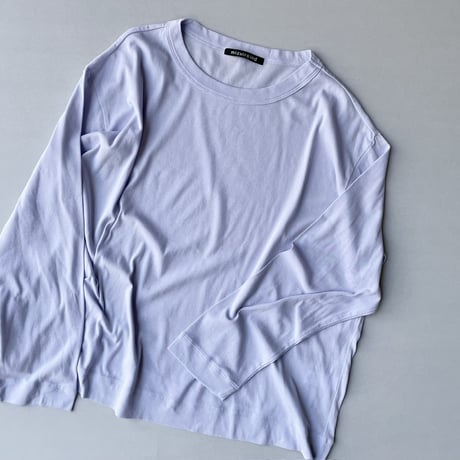 mizuiro ind ガーゼ ワイドシアーTシャツ【ライトブルー】
