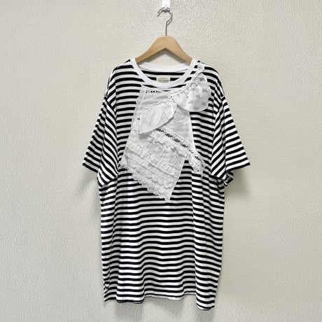 2025SS / 人気完売品 BEAMS BOY 【別注】TORI-TO  バイアス フリル BIG Tシャツ
