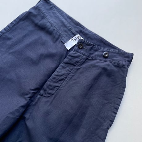 MHL. GARMENT DYE CANVAS TROUSERS