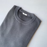 IENA 3×3リブ クルーネックPO:Re 【グレー】