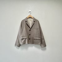 nest Robe 撚り杢チェックジャケット