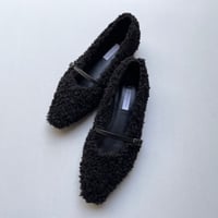2025AW / UNITED ARROWS フェイクファー フラットパンプス
