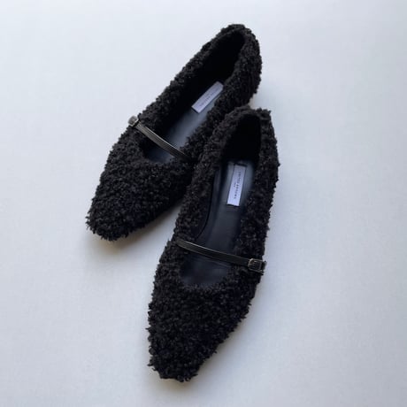 2025AW / UNITED ARROWS フェイクファー フラットパンプス