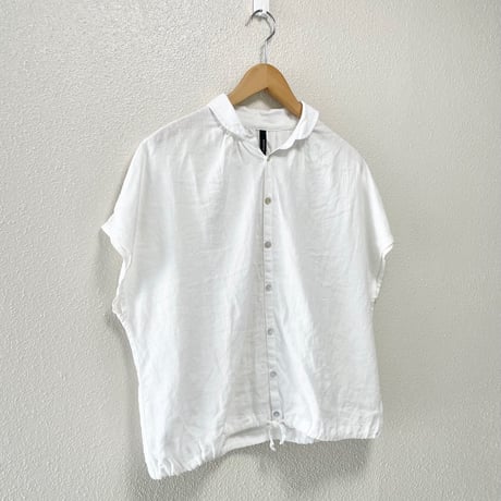 NATURAL LAUNDY リネンクロス フレンチドローシャツ