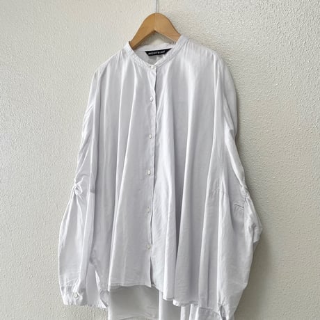 販売継続品 / mizuiro ind  バックギャザーワイドシャツ