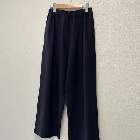 2023AW / grin ハーフトリコットコクーンパンツ【ブラック】