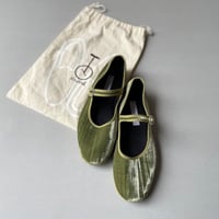 sciuscia MARYJANE ワンストラップシューズ (グリーン)