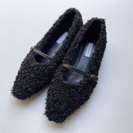 2025AW / UNITED ARROWS フェイクファー フラットパンプス