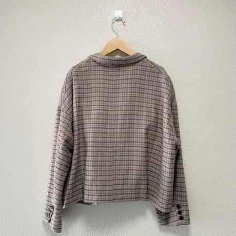 nest Robe 撚り杢チェックジャケット