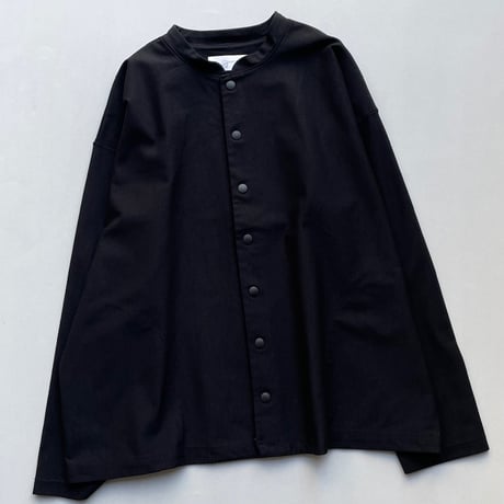 2023AW / grin ハーフトリコットスナップジャケット【ブラック】