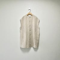 2023AW / grin シープパイルボアロングベスト【アイボリー】