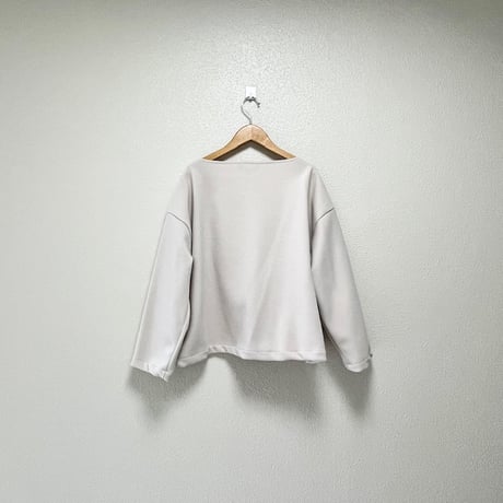 mizuiro ind ダブルジャージ ボートネック ワイドプルオーバー