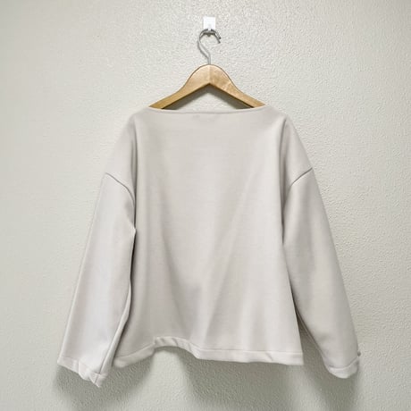 mizuiro ind ダブルジャージ ボートネック ワイドプルオーバー