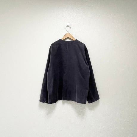 STAMP AND DIARY コットンコーデュロイ ノーカラージャケット