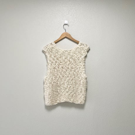 未使用品 / TORRAZZO DONNA ニットベスト【アイボリー】