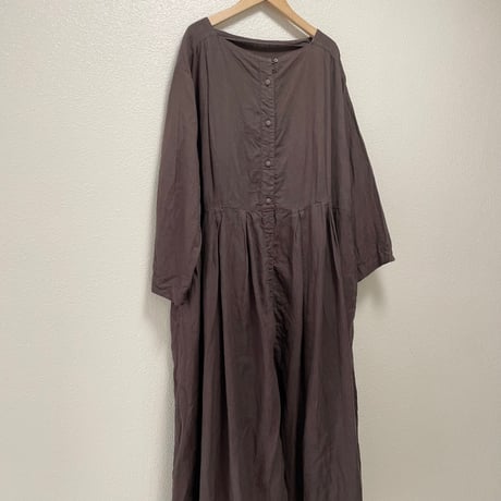 nest Robe リネンボートネック ウエストタックワンピース