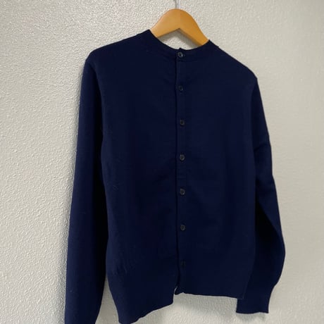 希少品 / OLDMAN'S TAILOR R&D.M.Co- WEEKEND HILL 異素材切替ニットプルオーバー（Navy）